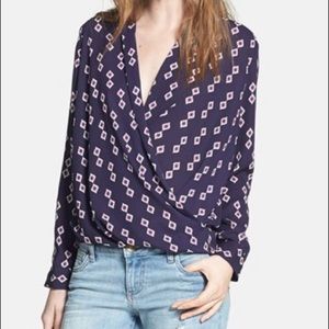 Pleione Faux Wrap Top